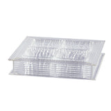 Acrylic Nut Box with Lid 4 Sections -33 cm