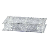 Acrylic Nut Box with Lid 2 Sections -34x21 cm