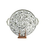 Round Tray with Handles -40x35 cm