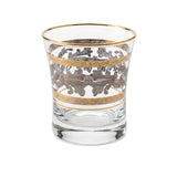 Pasabahce Longdrink & Tumbler Set, 12 Pieces -Silver & Gold -340 & 250 ml