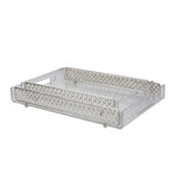 Acrylic Tray, 2 Pieces -Silver