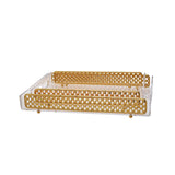 Acrylic Tray, 2 Pieces -Gold