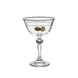 Bohemia Crystal Cocktail Set, 6 Pieces -Silver -180 ml