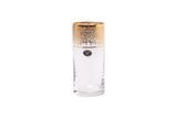 Bohemia Crystal Longdrink Set, 6 Pieces -Gold -350 ml