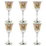 Bohemia Crystal Goblet Set, 6 Pieces