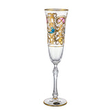 Bohemia Crystal Flute Set, 6 Pieces -150 ml
