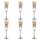 Bohemia Crystal Flute Set, 6 Pieces -150 ml