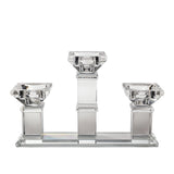 Three-candle Crystal Candelabra -13.5 cm