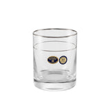 Bohemia Crystal Tumbler Set, 6 Pieces -Silver -280 ml