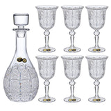 Bohemia Crystal Drink Set, 7 Pieces