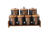 Spices Set, 7 Pieces -Black