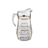 Bohemia Crystal Drink Set, 7 Pieces -Gold﻿