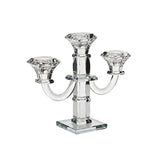 Three-candle Crystal Candelabra -22 cm