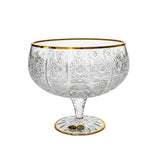 Bohemia Crystal Bowl Set, 7 Pieces -Gold