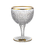 Bohemia Crystal Bowl Set, 7 Pieces -Gold