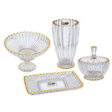 Bohemia Crystal Gift Set, 4 Pieces -Gold