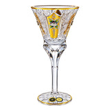 Bohemia Crystal Goblet Set, 6 Pieces -Gold