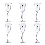 Bohemia Crystal Goblet Set, 6 Pieces -250 ml