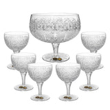 Bohemia Crystal Bowl Set, 7 Pieces