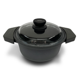 Risoli Pot with Glass Lid and Handles -28 cm