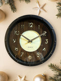 Wall Clock -30.5x30.5 cm -Black & Brown