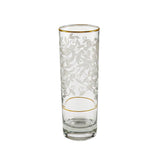 Pasabahce Longdrink, Tumbler, Tea Cups & Saucer Set, 24 Pieces -Gold
