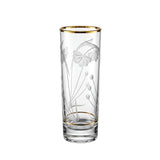 Pasabahce Longdrink, Tumbler, Tea Cups & Saucer Set, 24 Pieces -Gold