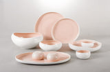 Daily Use Dinner Set, 30 Pieces -Porcelain -Rose & White