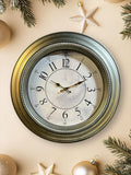 Wall Clock -56x56 cm -Grey & Silver