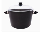 AMT Pot with Pyrex Lid 22 cm Cast Aluminium Height 21 cm