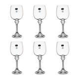 Bohemia Crystal Goblet Set, 6 Pieces -230 ml