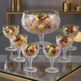 Bohemia Crystal Bowl Set, 7 Pieces