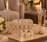 Bohemia Crystal Gift Set, 5 Pieces -Gold