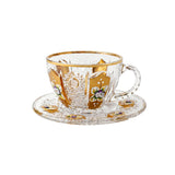 Bohemia Crystal Tea Set, 17 Pieces -Gold