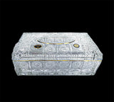 Bohemia Crystal Tissue Box -Gold
