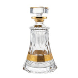 Bohemia Crystal Bottle & Goblet Set, 7 Pieces -Gold