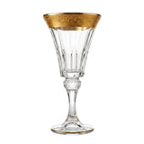 Bohemia Crystal Bottle & Goblet Set, 7 Pieces -Gold
