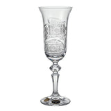 Bohemia Crystal Flute Set, 6 Pieces -150 ml