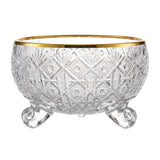 Bohemia Crystal Bowl Set, 7 Pieces -Gold