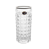 Bohemia Crystal Longdrink Diamond Set, 6 Pieces -Silver -260 ml