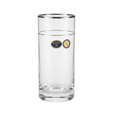 Bohemia Crystal Longdrink Set, 6 Pieces -Silver