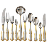 Mepra Cutlery Set -87 Pieces -Silver & Gold -Stainless Steel 18/10