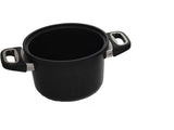 AMT Non-Stick Cooking Set with Steamer, 3 Pieces -Cast Aluminium -20 cm