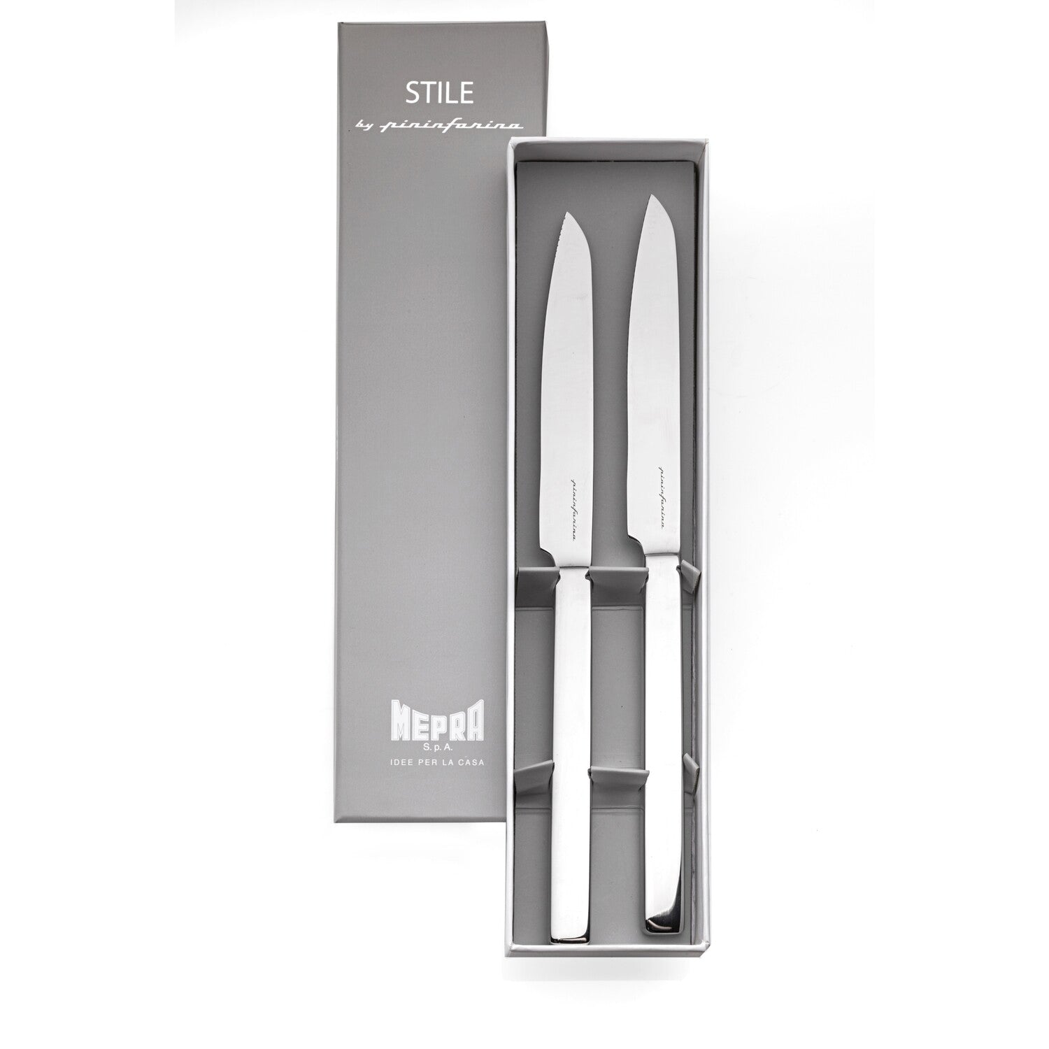 Mepra Knife Set, 2 Pieces -Stainless Steel