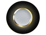Falkenporzellan Dinner Set, 112 Pieces -Black & Gold -Porcelain
