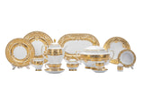 Falkenporzellan Dinner Set, 112 Pieces -Gold -Porcelain