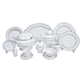 Falkenporzellan Dinner Set, 112 Pieces -Silver -Porcelain