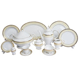 Falkenporzellan Dinner Set, 112 Pieces -Gold -Porcelain