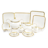 Falkenporzellan Dinner Set, 112 Pieces - Gold - Porcelain