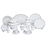 Falkenporzellan Dinner Set, 112 Pieces -Silver -Porcelain